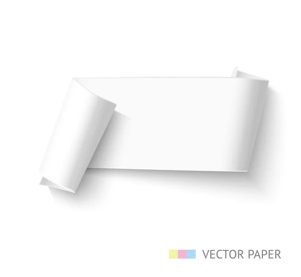 Papier roll banner — Stockvector