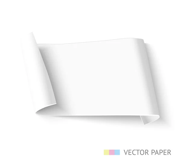 Papier roll banner — Stockvector