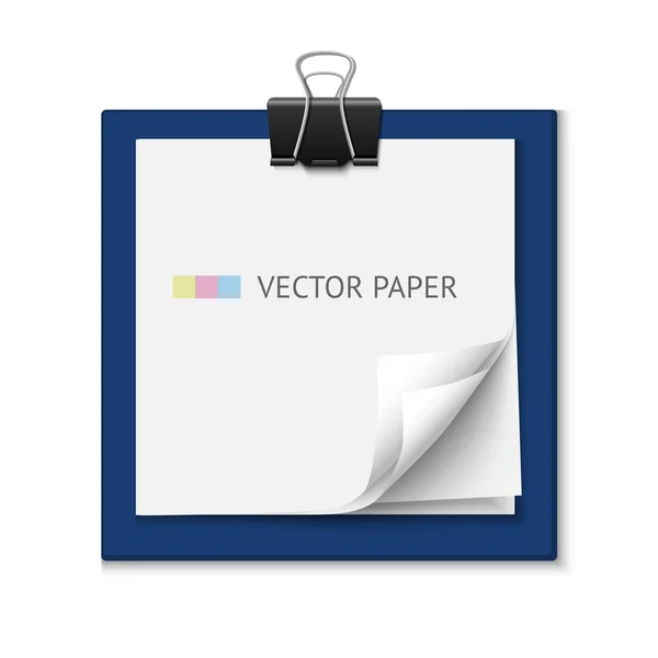 Zásobník účtování papír. Realistická vektorová dopisní papír. Připomenutí. — Stockový vektor