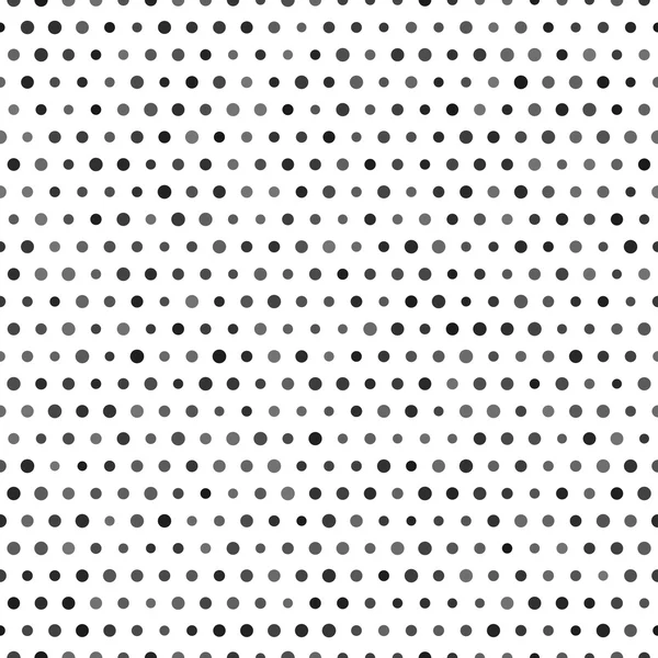 Чорно-білий безшовний візерунок з точками ізольовано, Векторні ілюстрації . — стоковий вектор