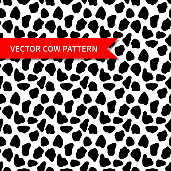 Cow skin vector seamless pattern — Stock Vector