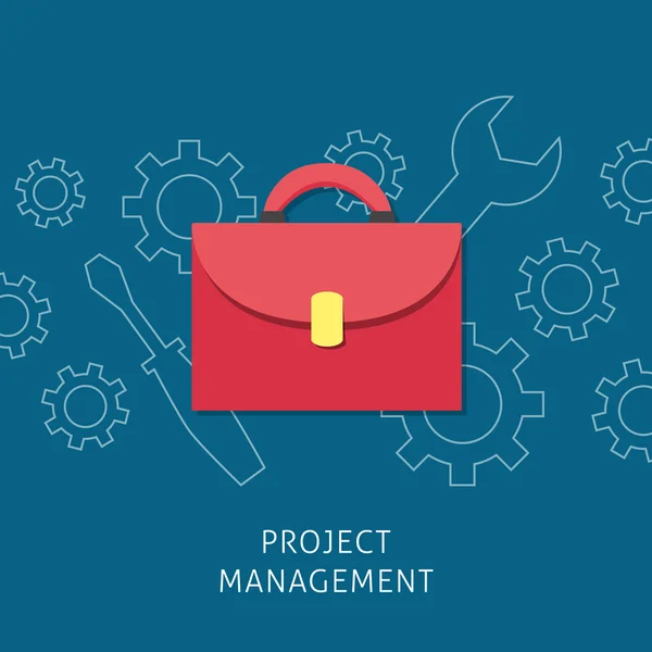 Project management design concept — Stock Vector