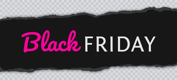 Black Friday Verkauf Banner Vektor realistische Illustration — Stockvektor