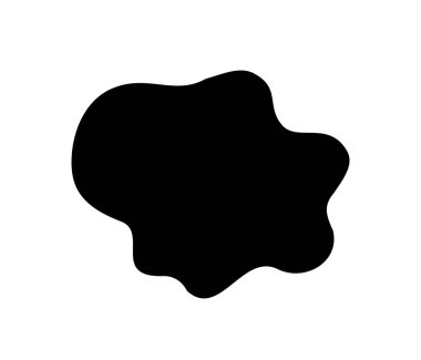 Akışkan sıvı rastgele organik şekiller vektörü beyaz arkaplanda izole edildi