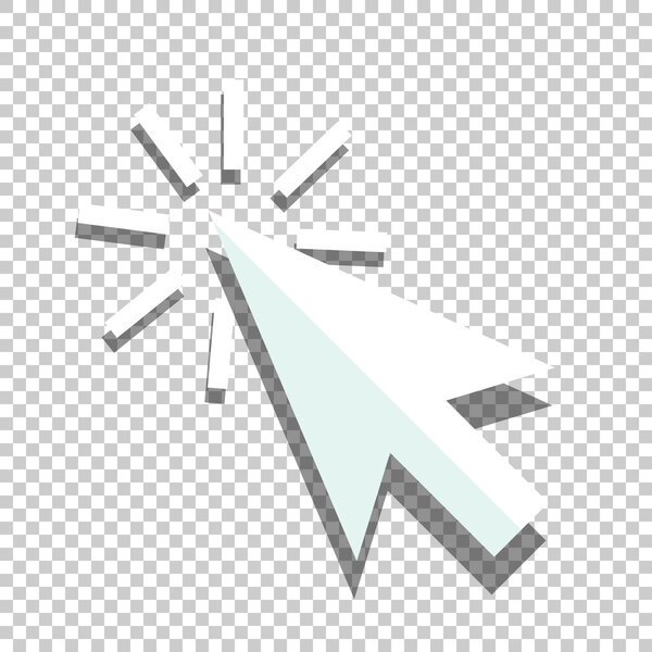 Значок плоского курсора
