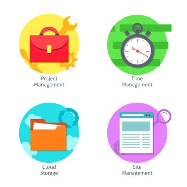 ofis yönetimi Icons set