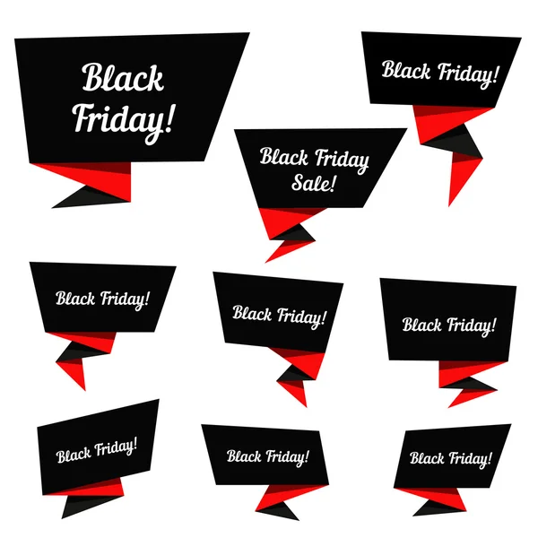 Black Friday Verkauf Vektorelemente — Stockvektor