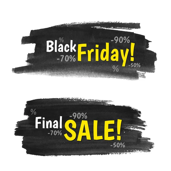 Bannières Black Friday — Image vectorielle