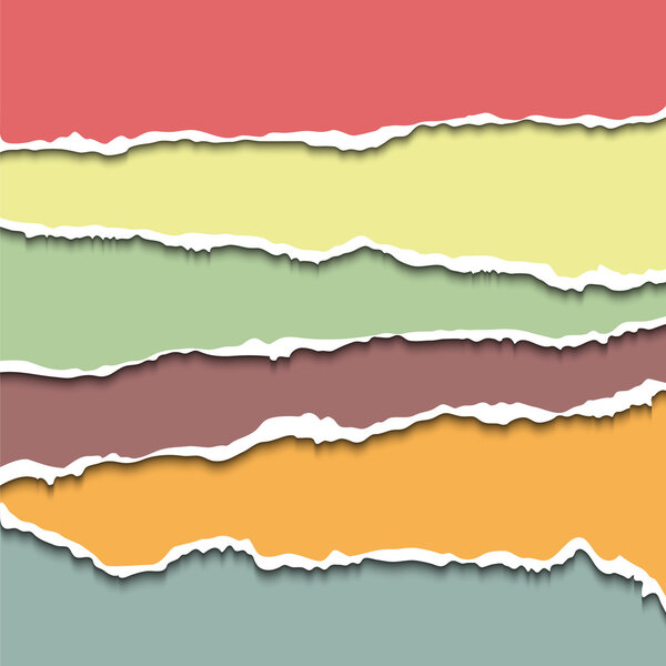 Порванные листы бумаги
