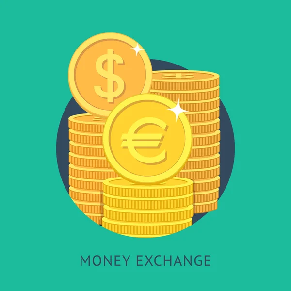 Échange de devises — Image vectorielle