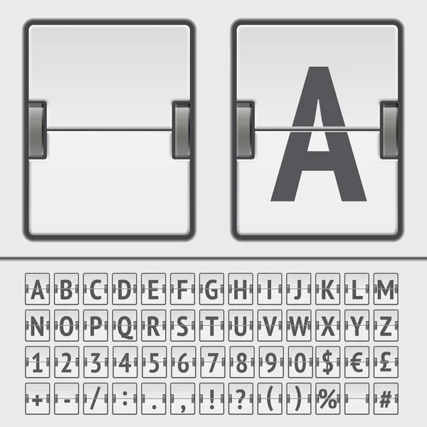 Vector scorebord alfabet — Stockvector