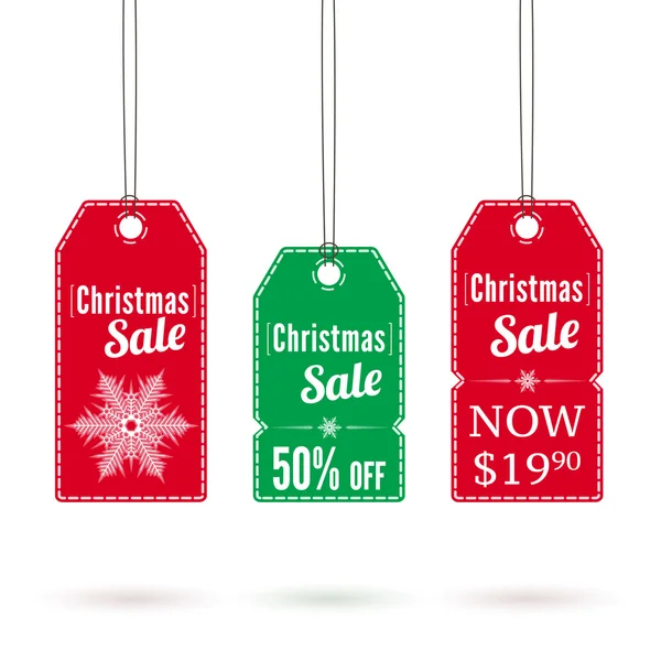 Christmas sale label — Stock Vector