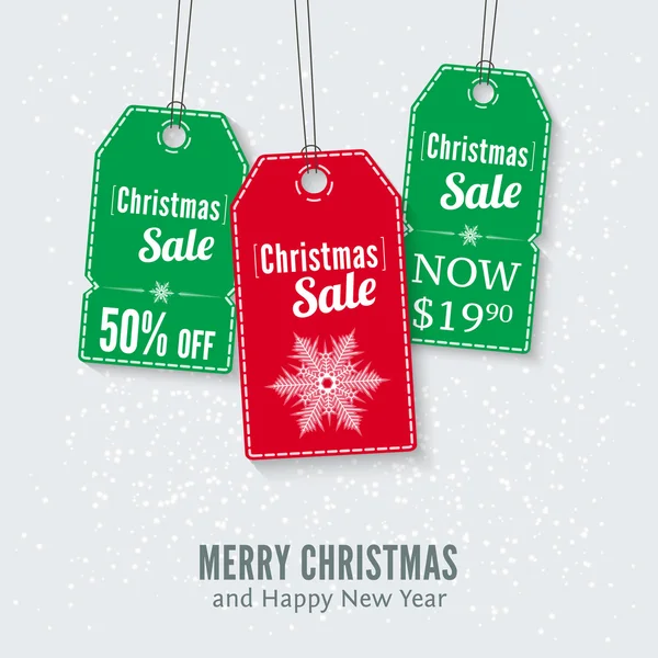 Christmas sale label — Stock Vector