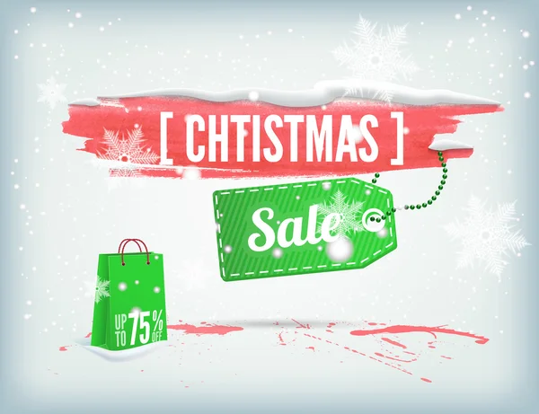 Banner de tinta Christmass — Vector de stock