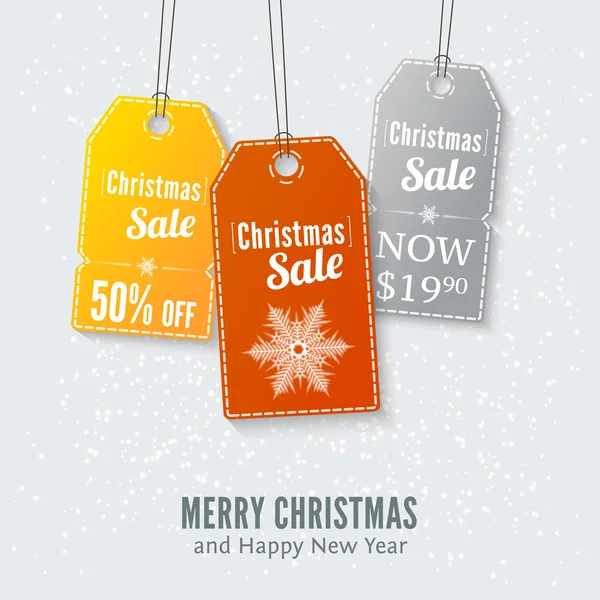 Christmas tags — Stock Vector