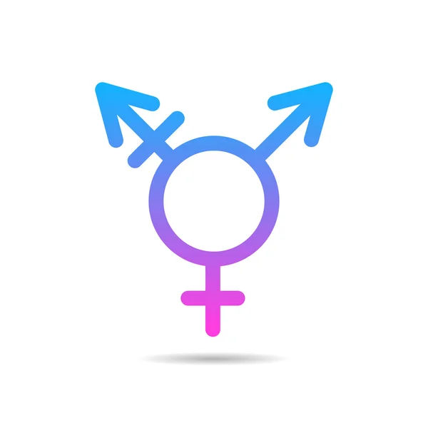 Simbolo transgender icona Vettoriali Stock Royalty Free