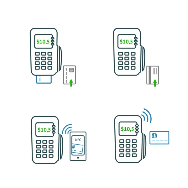 Payments method icons — Stock Vector