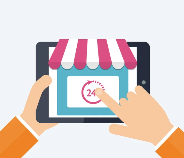 Conceito de compras online —  Vetores de Stock