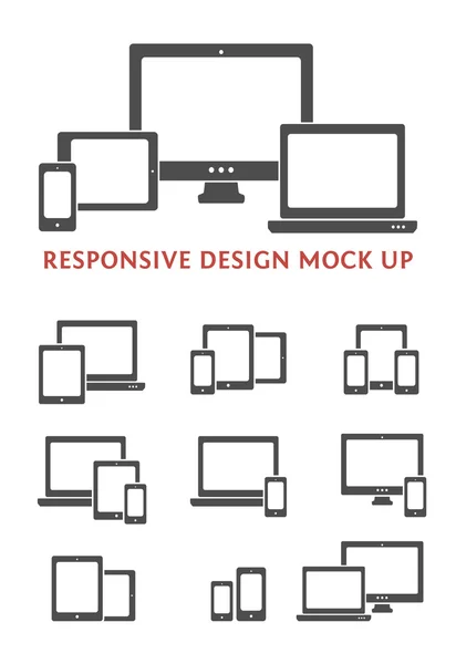 Conjunto de ícones do dispositivo — Vetor de Stock