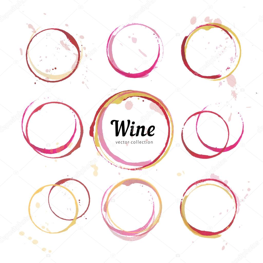 Wine stain circles