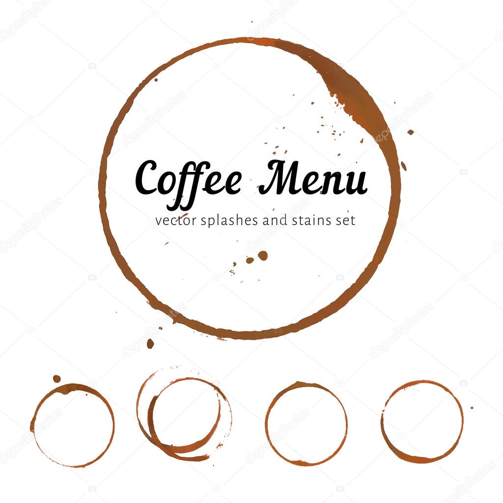 Coffee stain circles