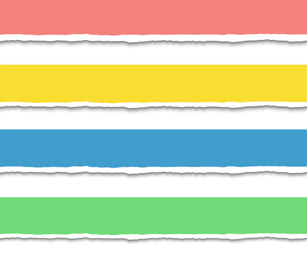 Torn paper. Ripped paper edges