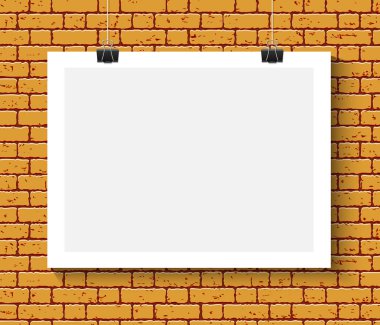 Poster tuğla duvara alay etmek yukarıya