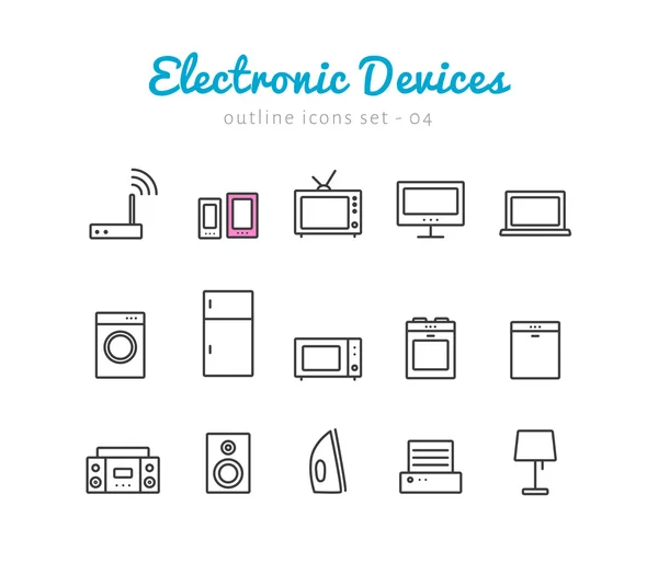 Appareils électroniques — Image vectorielle