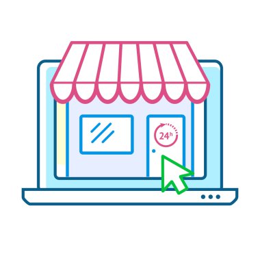 Çevrimiçi alışveriş kavramı