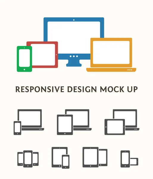 Conjunto de ícones do dispositivo — Vetor de Stock