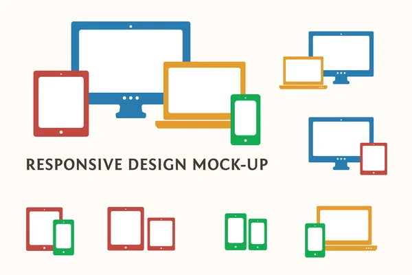 Conjunto de ícones do dispositivo — Vetor de Stock