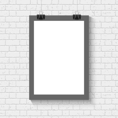 Poster tuğla duvara alay etmek yukarıya