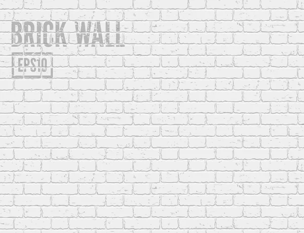 Білий цегляна стіна — стоковий вектор