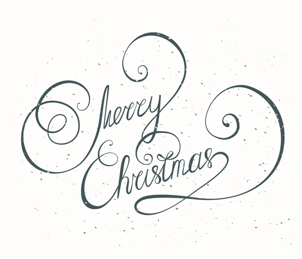 Vrolijk kerstbelettering — Stockvector