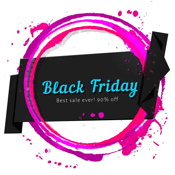 Banner Viernes Negro — Vector de stock