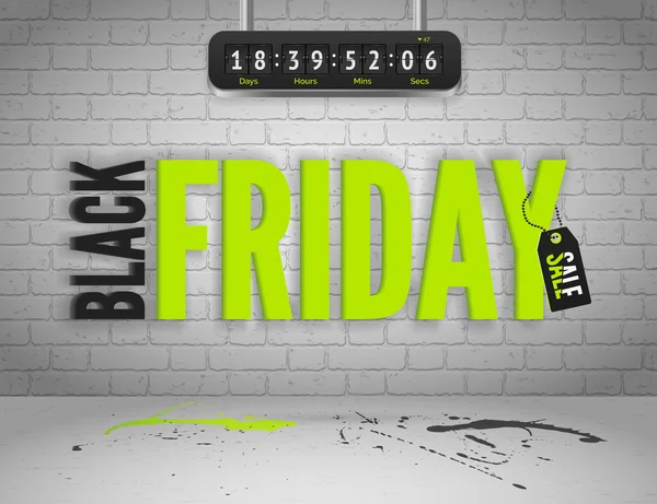 Banner Viernes Negro — Vector de stock