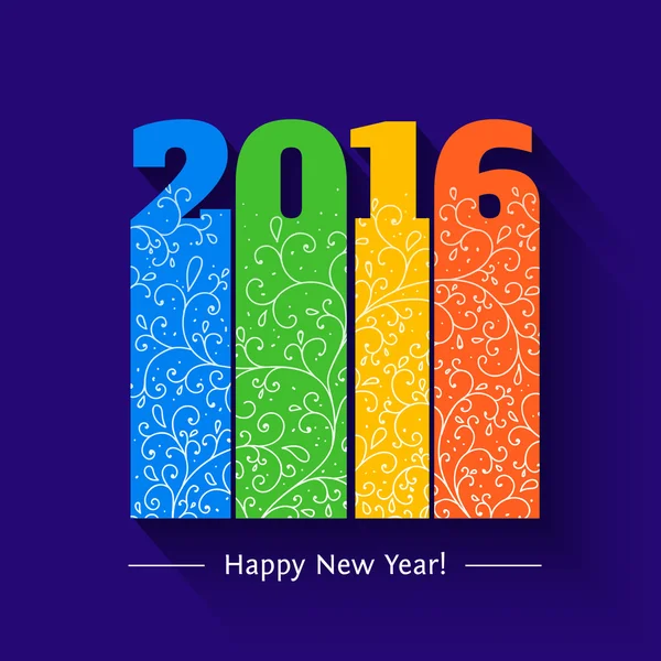 New year text design — Stock Vector