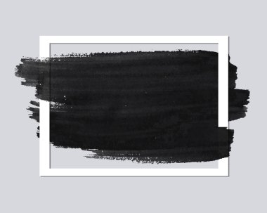 Fırça darbesiyle kağıt çerçeve