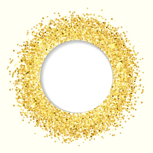 Guld glitter banner — Stock vektor