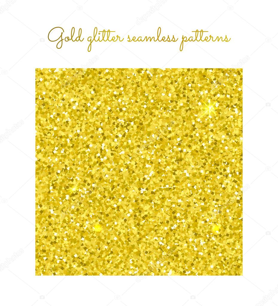 Golden glitter seamless pattern