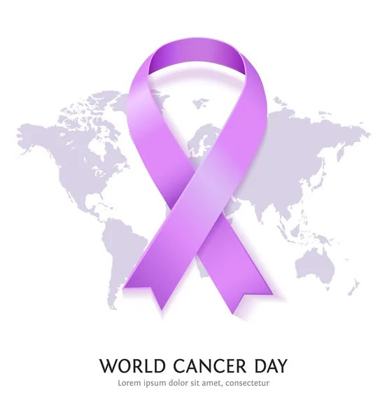 Día mundial del cáncer — Vector de stock