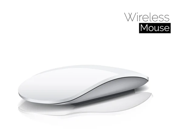 Wireless Mouse isolated on White — Stock Vector