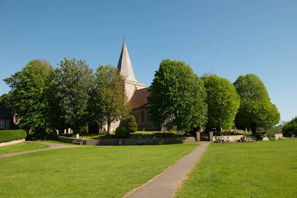 Alfriston East Sussex Reino Unido Junio 2021 Vista Iglesia Parroquial — Foto de Stock
