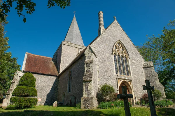 Alfriston East Sussex Großbritannien Juni 2021 Blick Auf Die Pfarrkirche — Stockfoto