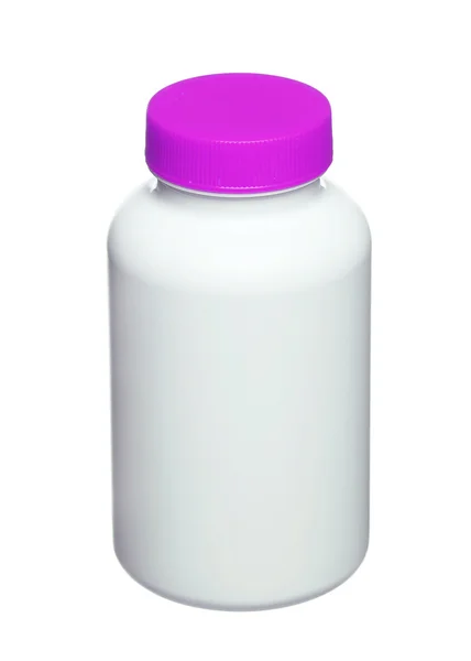 Medical pill bottle with a blank label for copy space and the bo — Stock Photo, Image