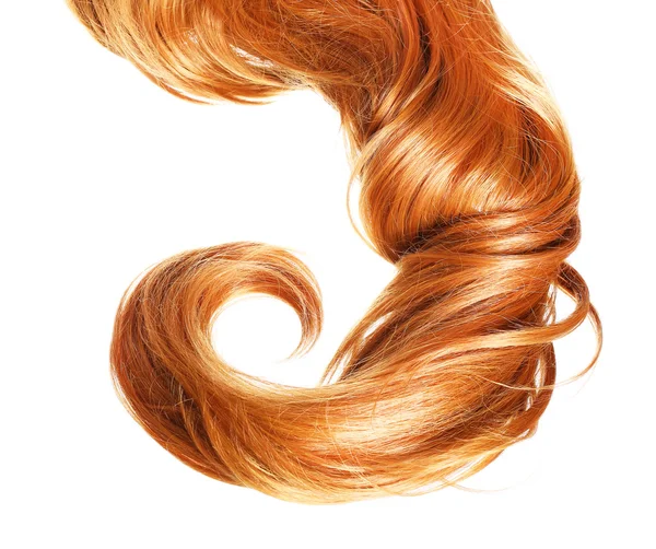 Curl vlasy izolovaných na bílém pozadí — Stock fotografie