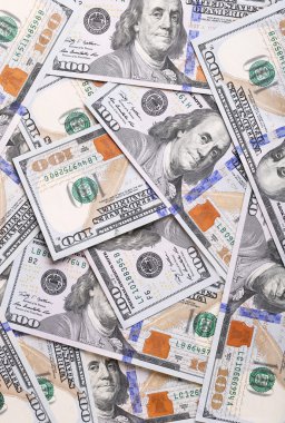 Yüz dolar faturaları arka plan