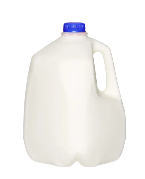 Literes palack tej kék sapka elszigetelt fehér háttér. — Stock Fotó