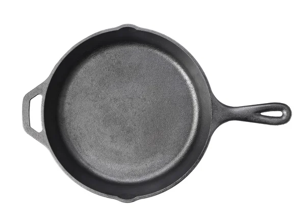 Dökme demir tavalar Isolated beyaz arka plan üzerinde