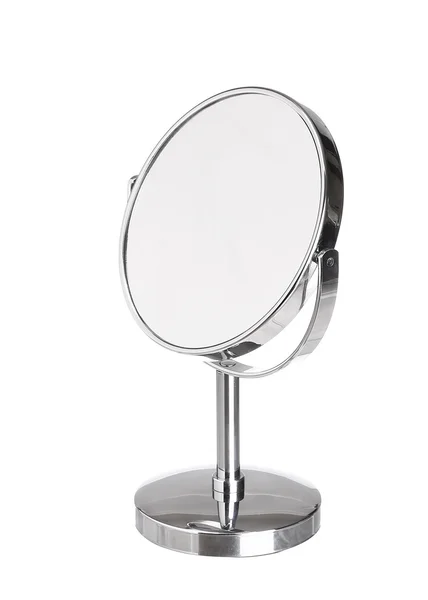 Bureau maquillage miroir cosmétique isolé sur fond blanc Photo De Stock